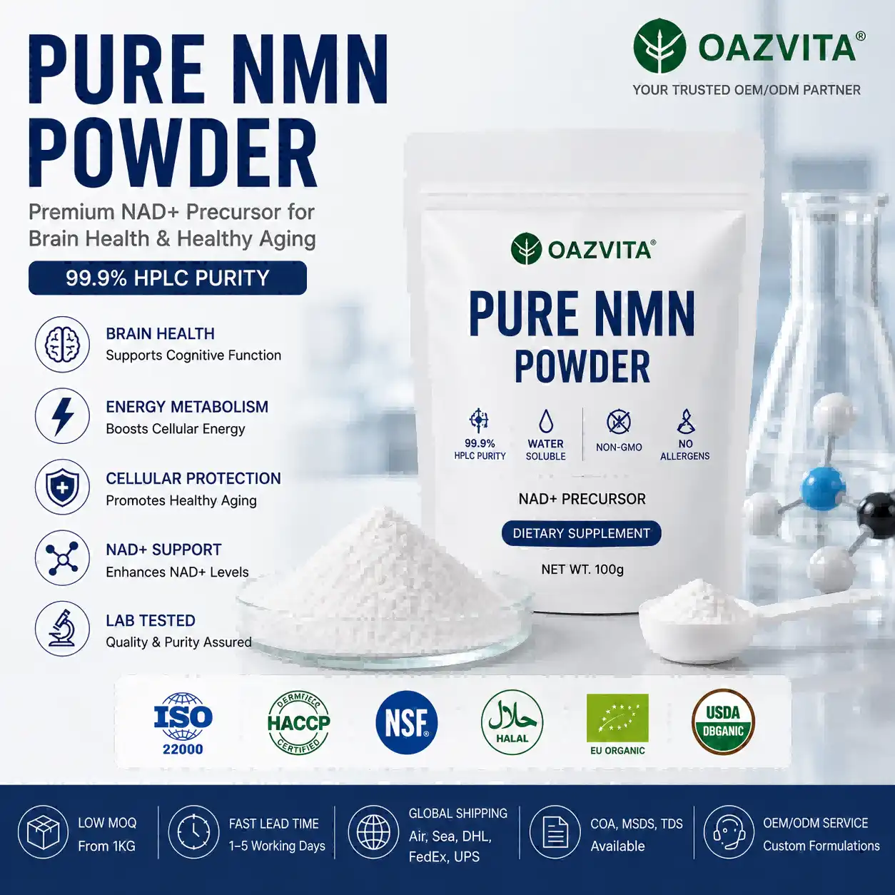 Pure NMN powder for cognitive health: mechanism and evidence Pure NMN powder for cognitive health: mechanism and evidence
